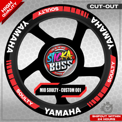MIO SOULTY MAG STICKER SET ( 2 MAGS ) - CUSTOM 001 | VINYL WATERPROOF CUT-OUT DECALS