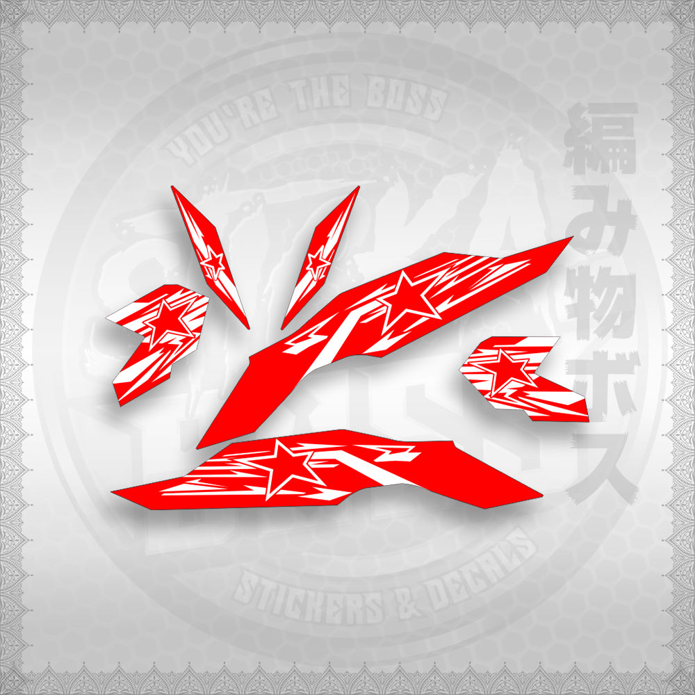 STICKER DECALS for CLICK V3 (CV3VRSTST) By STICKABOSS (SOFIE LAMINATED WATERPROOF)