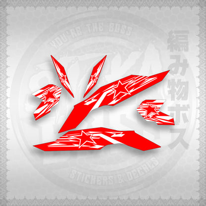 STICKER DECALS for CLICK V3 (CV3VRSTST) By STICKABOSS (SOFIE LAMINATED WATERPROOF)
