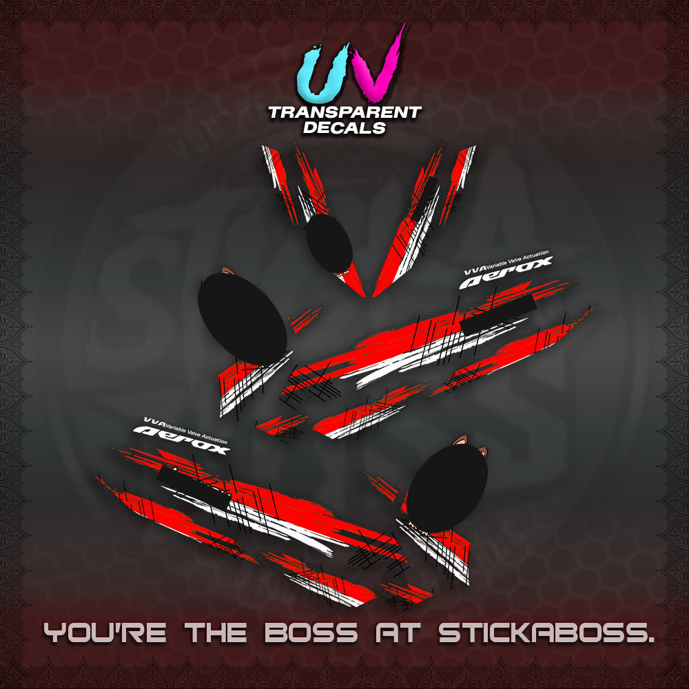 AEROX V2 DECAL(STUFF TOY 2 TONE)STICKER DECALS By STICKABOSS