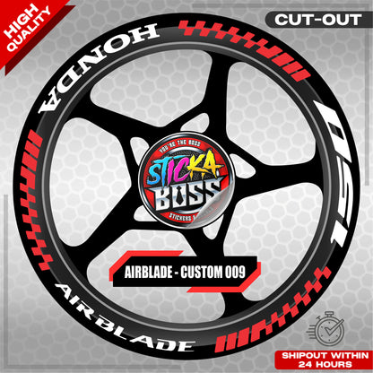AIRBLADE 150 / 160 MAG STICKER SET ( 2 MAGS ) - CUSTOM 009 | VINYL WATERPROOF CUT-OUT DECALS