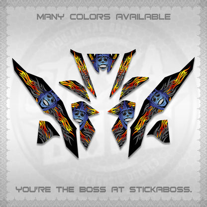 CLICK V3 DECALS (SoloLevelingSmiley Design) STICKER DECALS By STICKABOSS