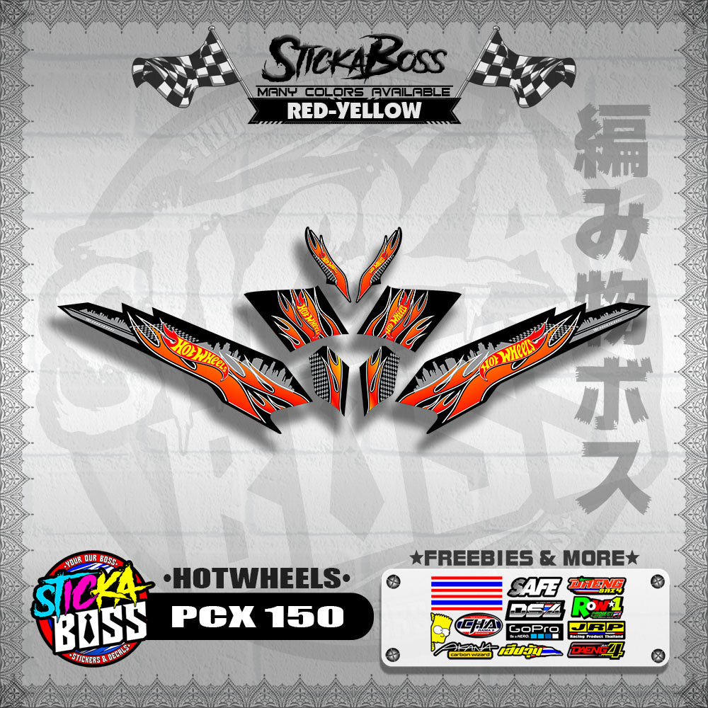 PCX 150 DECALS ( HOTWHEELS )【WITH FREEBIES】