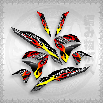 STICKER DECALS for CLICK 125 V3 MALAY CONCEPT (CV3TRXFIFL) By STICKABOSS (SOFIE LAMINATED WATERPROOF)