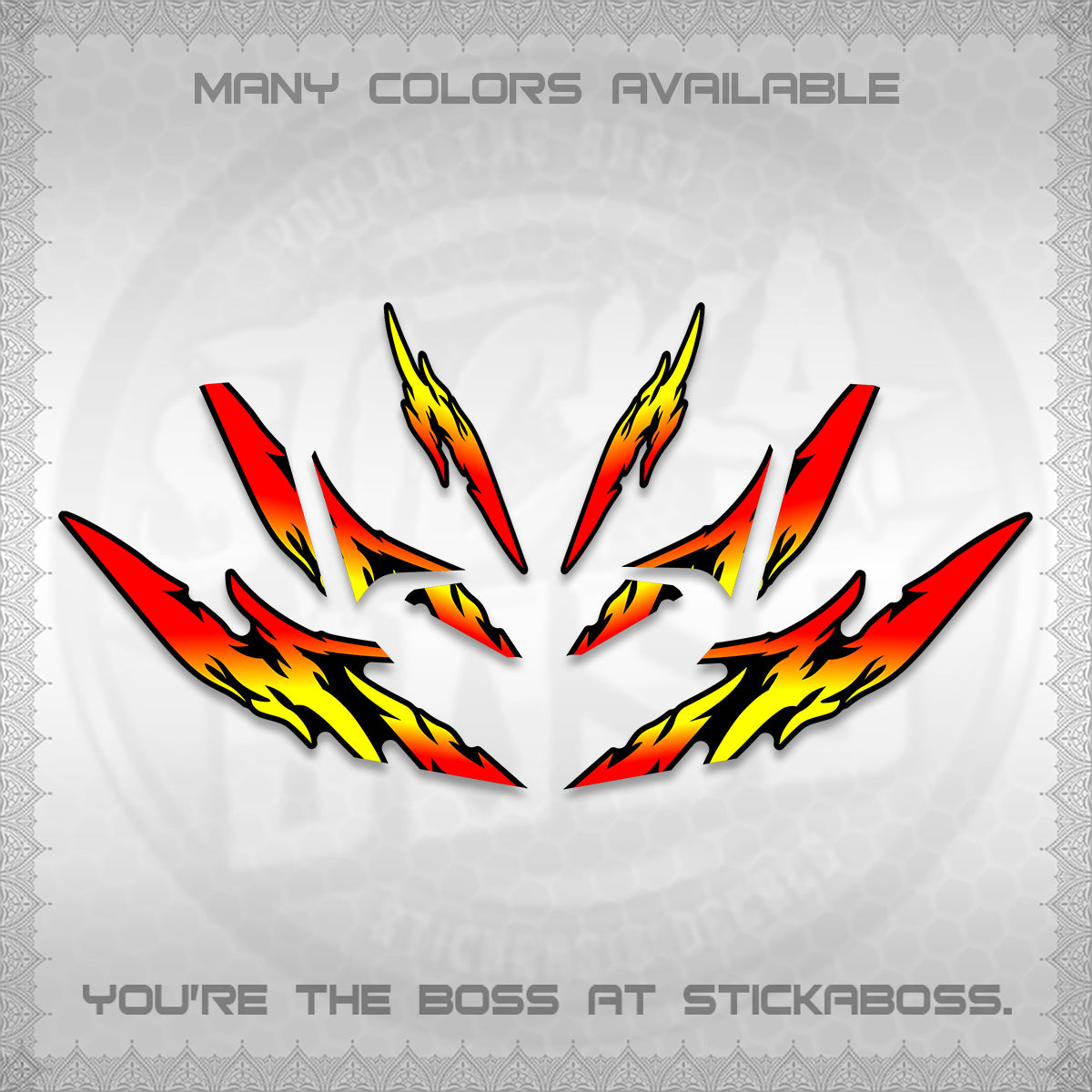CLICK 125 V4 VARIO DECALS (2026 TAMIYA-STYLE RACING DESIGN) STICKER KITS By STICKABOSS