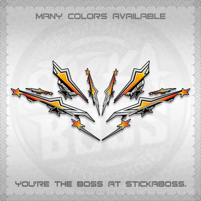 AEROX 155 V3 INDO DECALS (ALPHA TURBO 0004)STICKER DECALS By STICKABOSS