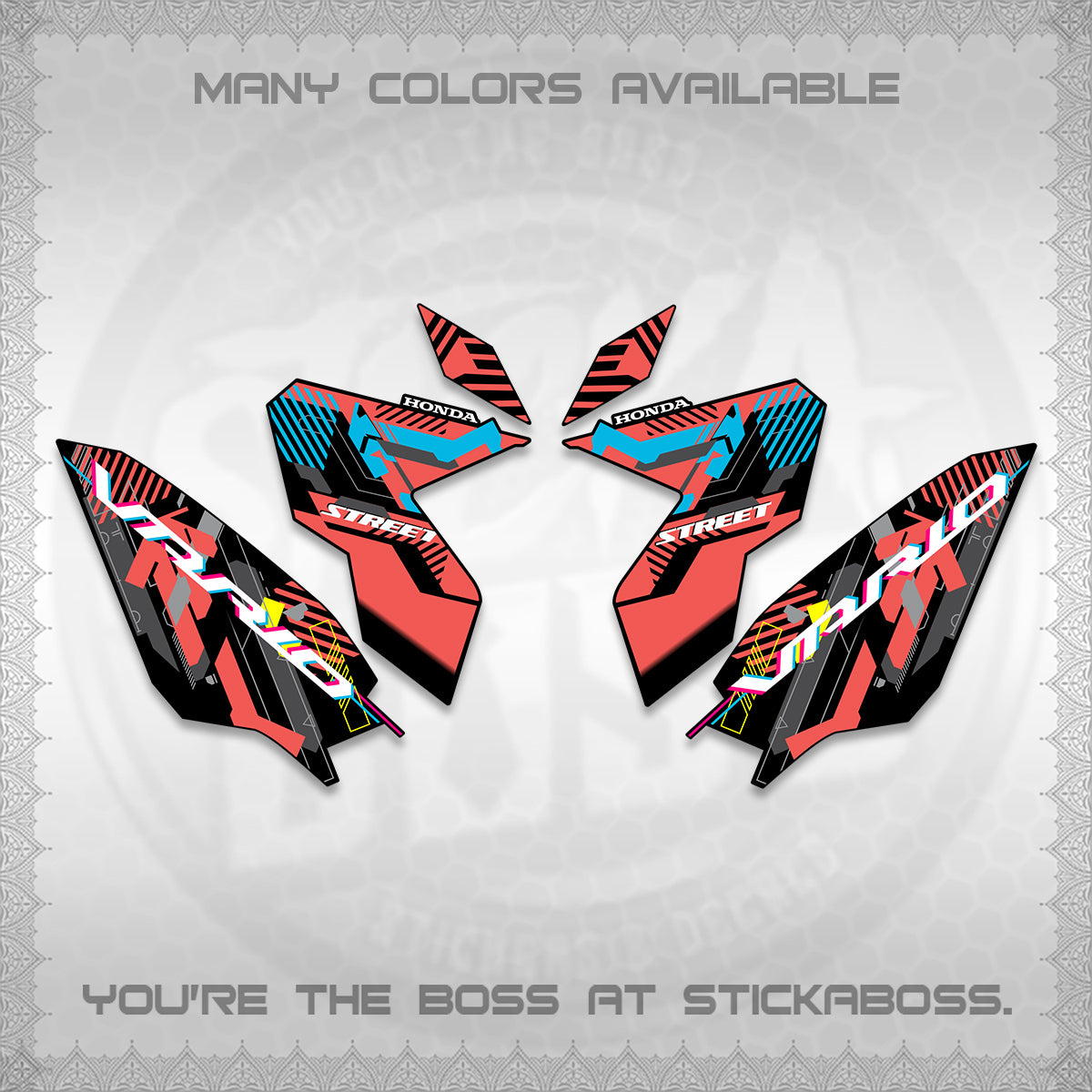 CLICK 125 V3 VARIO DECALS (2026 STREET STYLE EDITION) STICKER DECALS By STICKABOSS