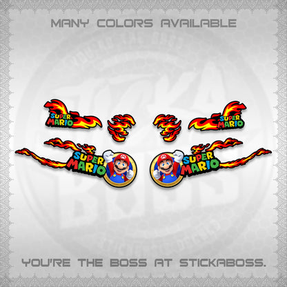 FAZZIO DECALS (FLAMES 02 SUPER-M MOTIF) STICKER KITS BY STICKABOSS