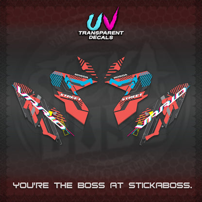 CLICK 125 V3 VARIO UV TRANSPARENT DECALS (2026 STREET STYLE EDITION) STICKER DECALS By STICKABOSS