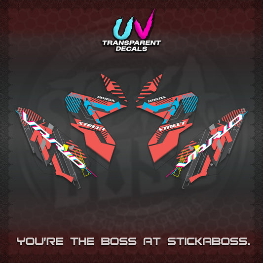 CLICK 125 V3 VARIO UV TRANSPARENT DECALS (2026 STREET STYLE EDITION) STICKER DECALS By STICKABOSS