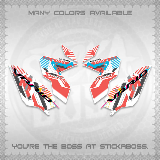 CLICK 125 V3 VARIO FOR WHITE DECALS (2026 STREET STYLE EDITION) STICKER DECALS By STICKABOSS