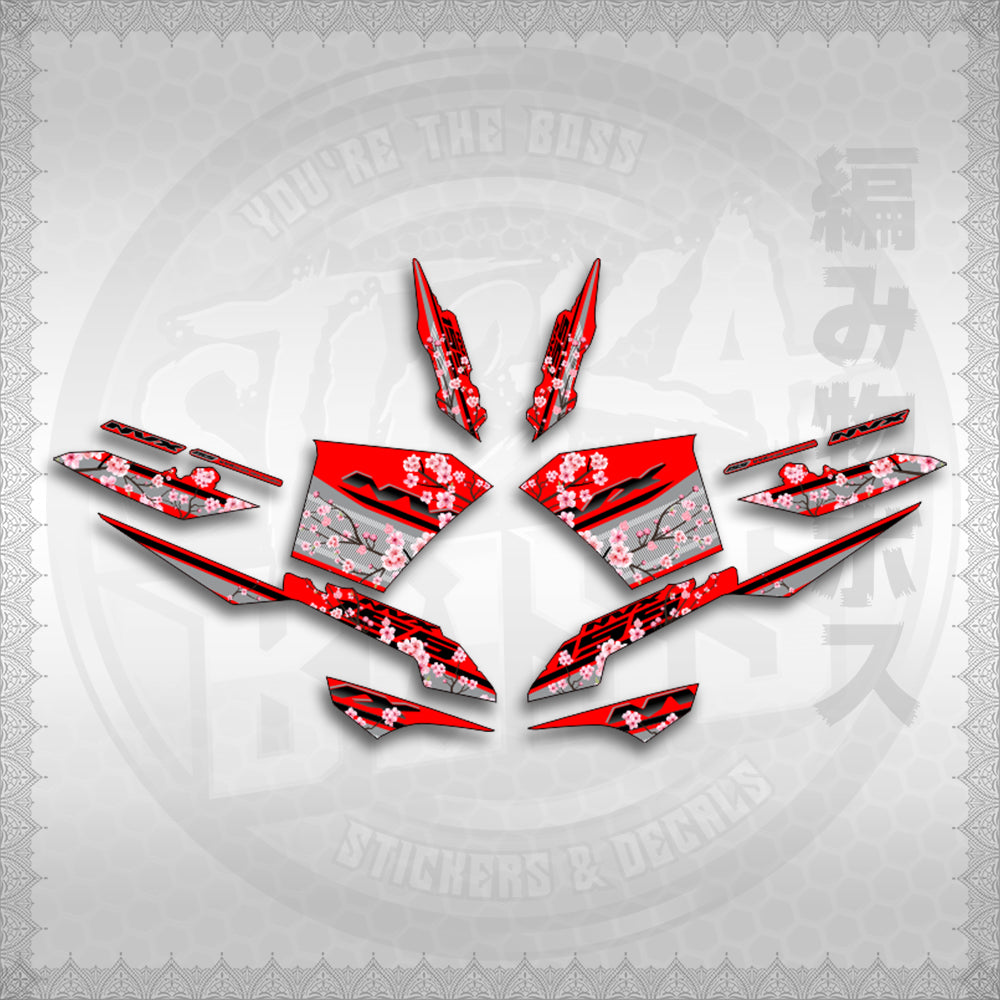 STICKER DECALS for AEROX V3 ALPHA TURBO INDO-MALAYSIAN (AV3SAIN) By STICKABOSS (SOFIE LAMINATED WATERPROOF)