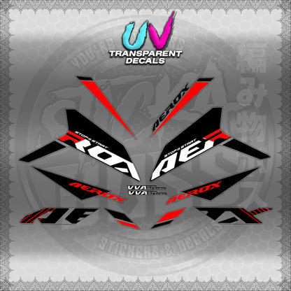 【PREMIUM UV PRINT】TRANSPARENT AEROX V3 ALPHA TURBO INDO (AV3SODE25)【WITH FREEBIES】