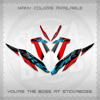 CLICK 125 V4 MALAYSIAN VARIO DECALS (2020 DESIGN) STICKER DECALS By STICKABOSS