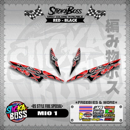 MIO 1 DECALS ( US STYLE FIRE SPECIAL )【WITH FREEBIES】