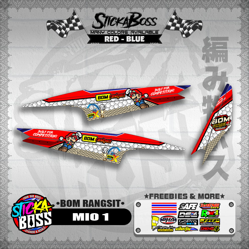 MIO 1 INDO DECALS ( BOM RANGSIT )【WITH FREEBIES】