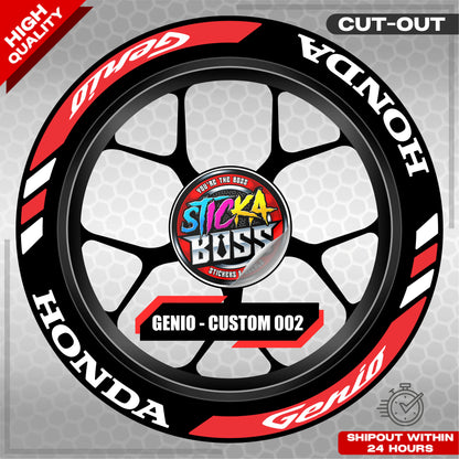 GENIO MAG STICKER SET ( 2 MAGS ) - CUSTOM 002 | VINYL WATERPROOF CUT-OUT DECALS