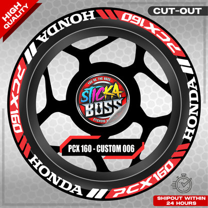 PCX 160 MAG STICKER SET ( 2 MAGS ) - CUSTOM 006 | VINYL WATERPROOF CUT-OUT DECALS