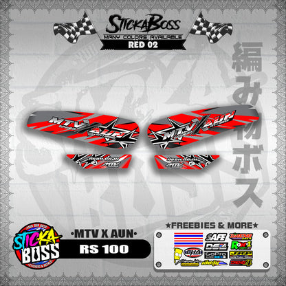 RS 100 DECALS ( MTV X AUN )【WITH FREEBIES】