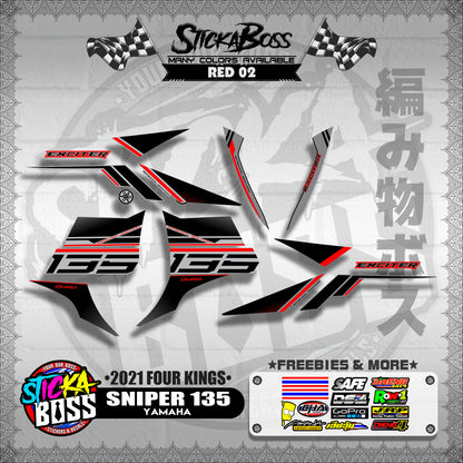 SNIPER 135 DECALS ( 2021 FOUR KINGS )【WITH FREEBIES】