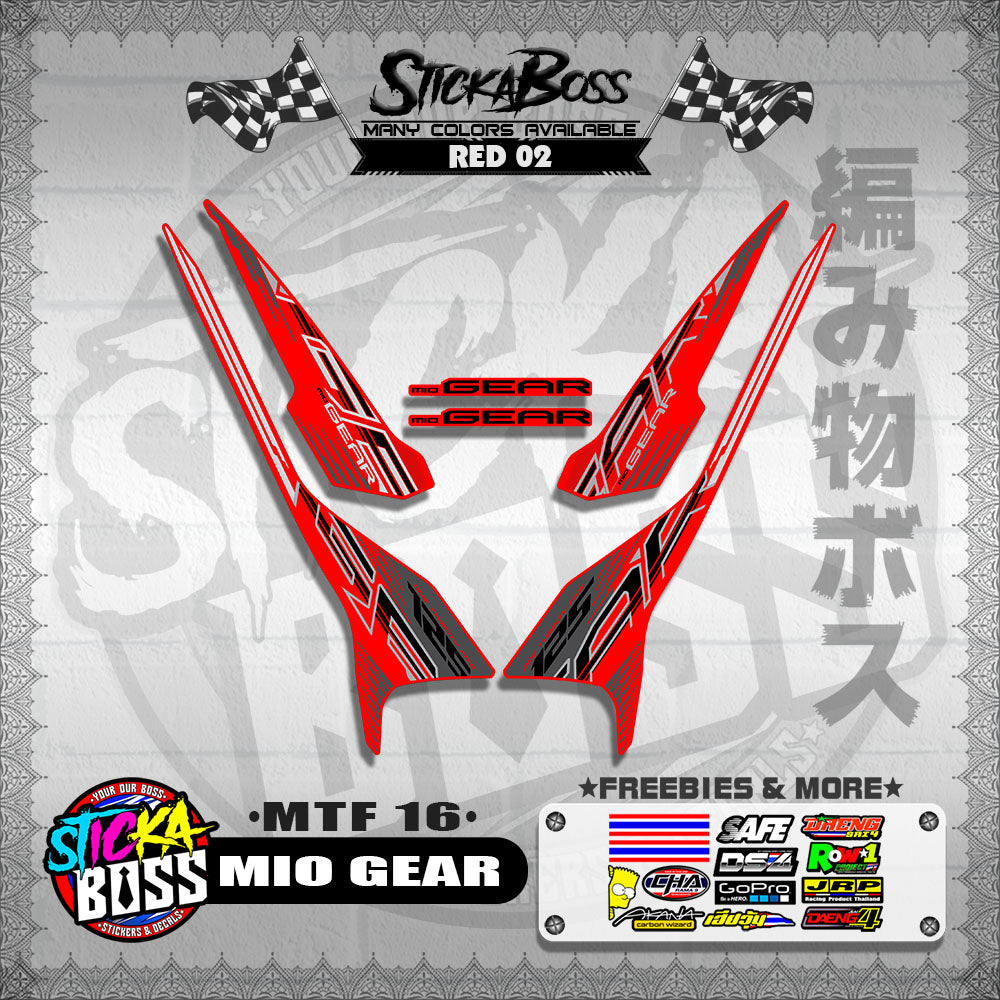MIO GEAR DECALS ( MTF 16 )【WITH FREEBIES】