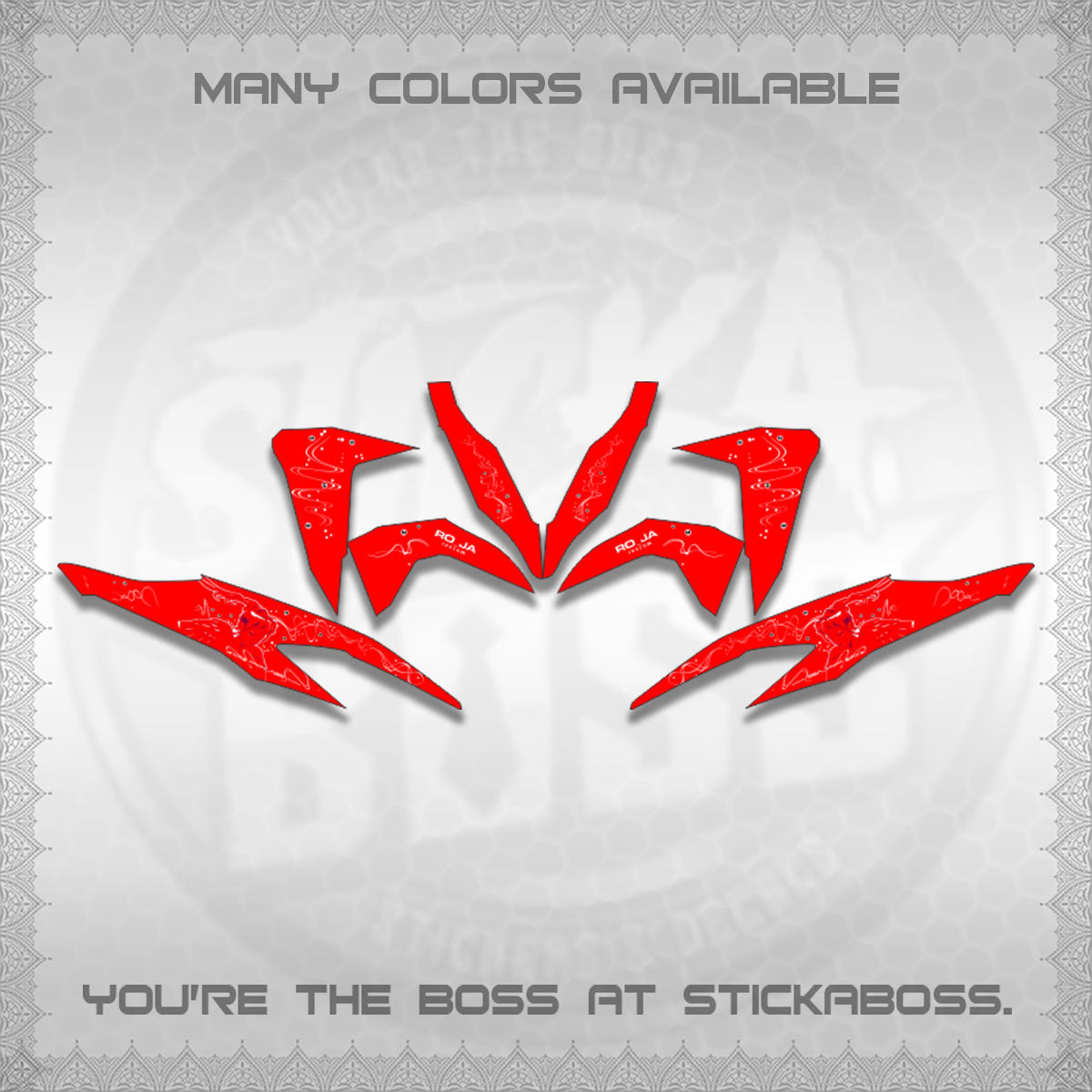 CLICK V2 DECALS (2F&2F 2026 DESIGN)STICKER DECALS BY STICKABOSS