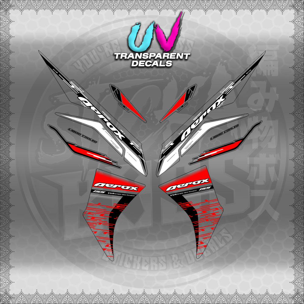 【PREMIUM UV PRINT】TRANSPARENT AEROX V3 ALPHA TURBO INDO (AV3NESTEDMA)【WITH FREEBIES】
