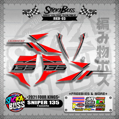 SNIPER 135 DECALS ( 2021 FOUR KINGS )【WITH FREEBIES】