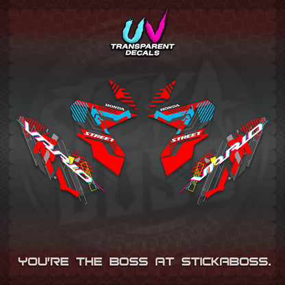 CLICK 125 V3 VARIO UV TRANSPARENT DECALS (2026 STREET STYLE EDITION) STICKER DECALS By STICKABOSS