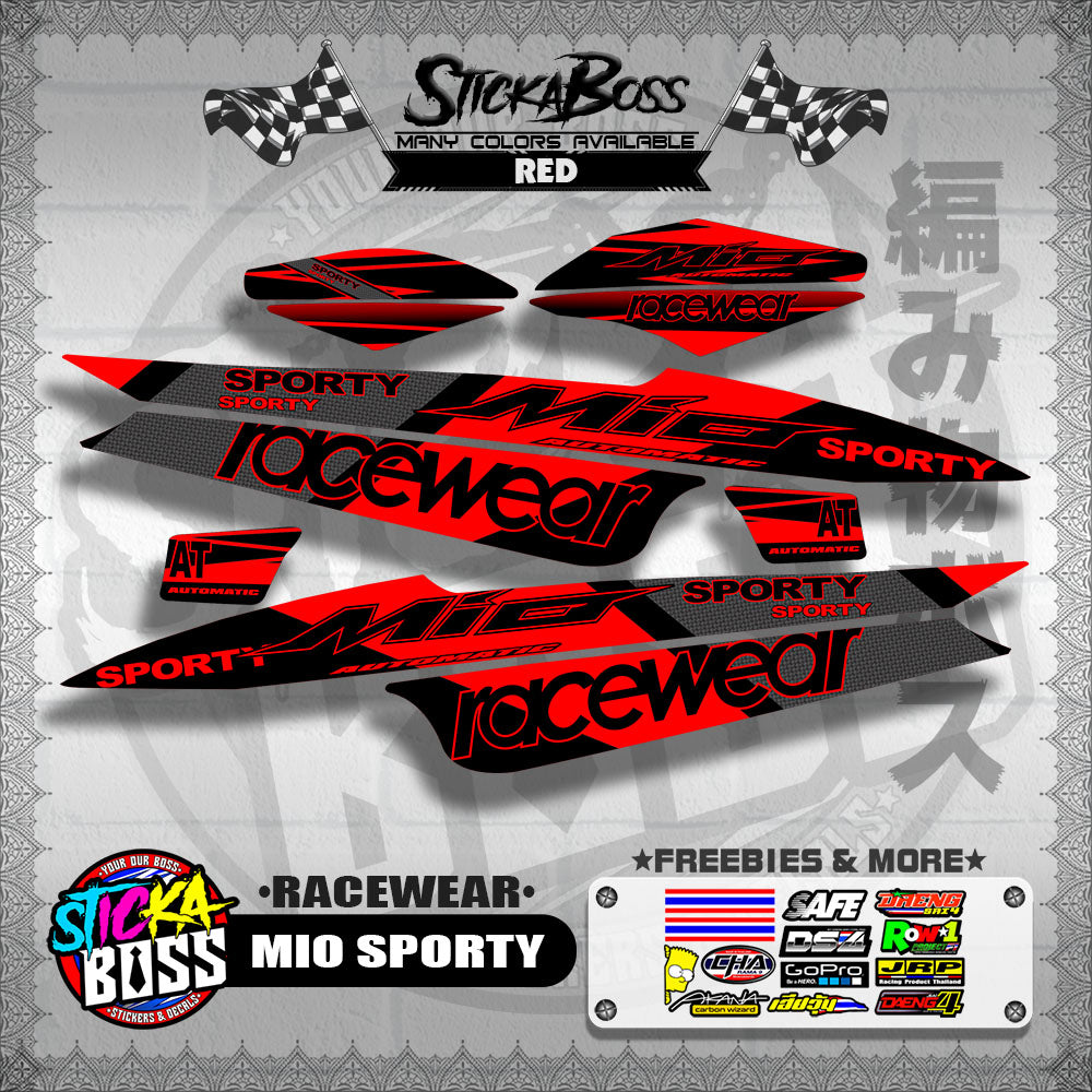 MIO SPORTY DECALS ( RACEWEAR )【WITH FREEBIES】