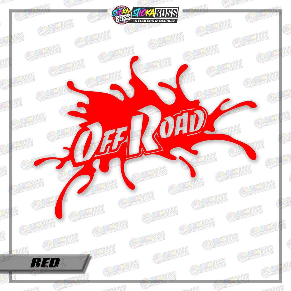 OFF ROAD ( VINYL CUT-OUT STICKER DECALS )【Stickaboss】