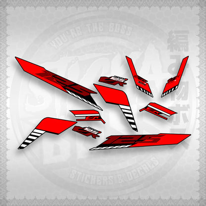 STICKER DECALS for CLICK 125 V3 (CV3VRSTDE) By STICKABOSS (SOFIE LAMINATED WATERPROOF)