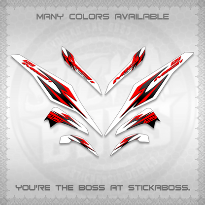 MIO I 125 M3 INDO-MALAY FOR WHITE (SHARP CODE AM3) STICKER DECALS By STICKABOSS (Copy)