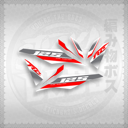 STICKER DECALS for MIO I 125 (MIIM3DARCEDFOWH) By STICKABOSS (SOFIE LAMINATED)