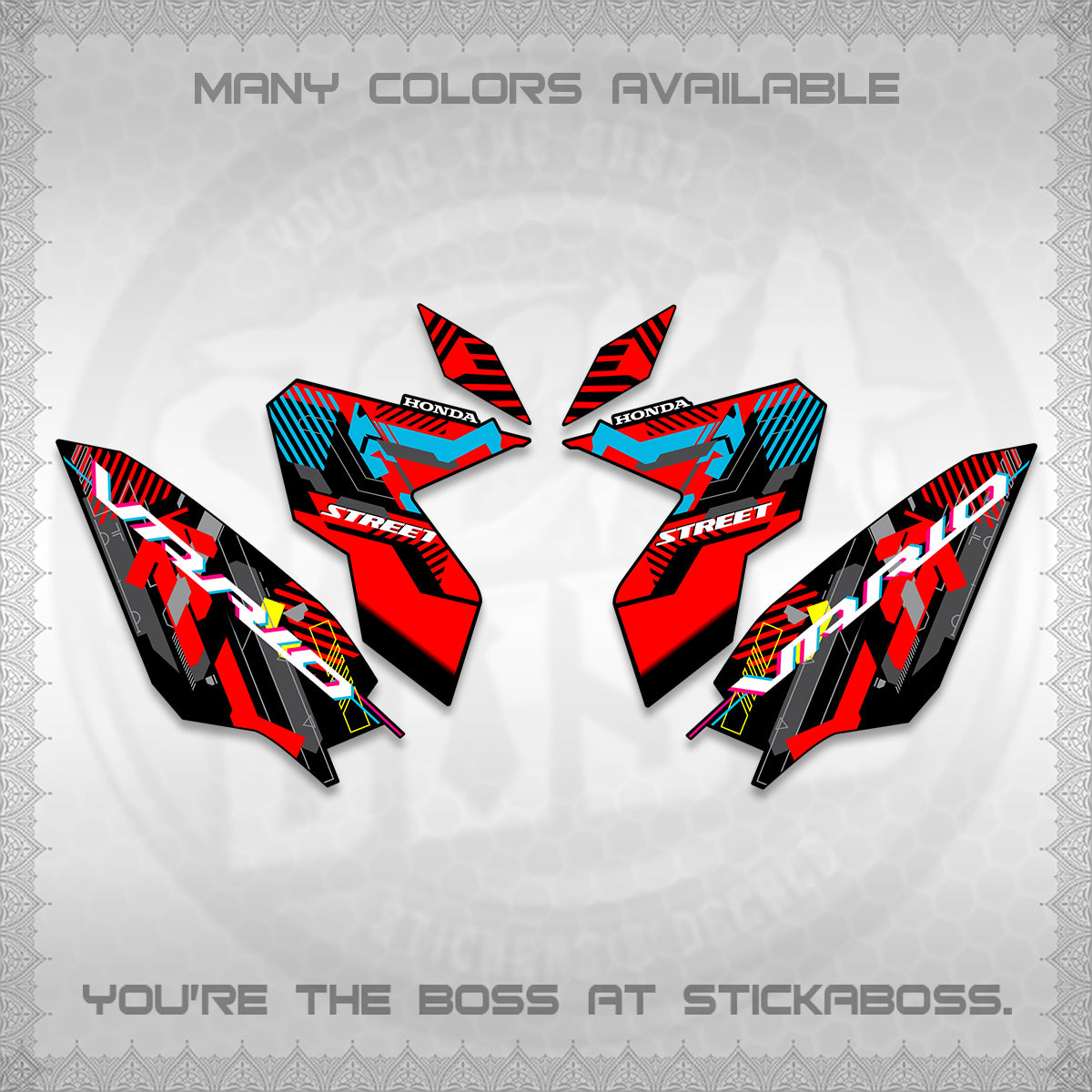 CLICK 125 V3 VARIO DECALS (2026 STREET STYLE EDITION) STICKER DECALS By STICKABOSS