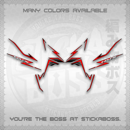 AEROX V3 NVX MALAY DECALS (HIBISCUS MOTIF) STICKER DECALS By STICKABOSS