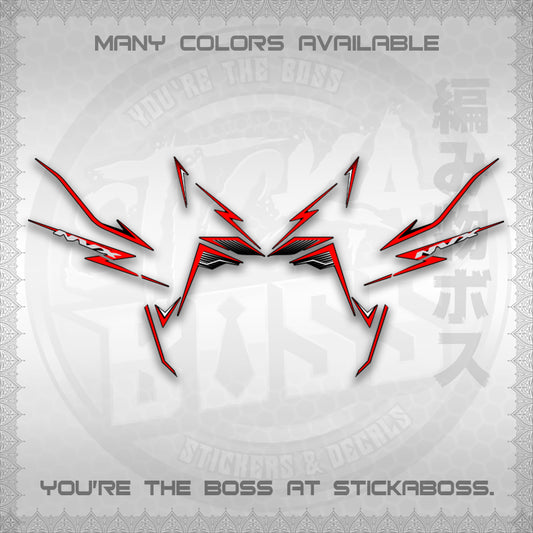 AEROX V3 NVX MALAY DECALS (HIBISCUS MOTIF) STICKER DECALS By STICKABOSS