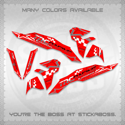 CLICK V3 DECALS (2026 TRC RACING DESIGN)STICKER DECALS By STICKABOSS