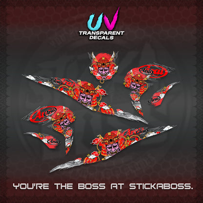 BEAT FI INDO UV TRANSPARENT DECALS (2026 NEW SAMURAI MOTIF) STICKER KITS BY STICKABOSS