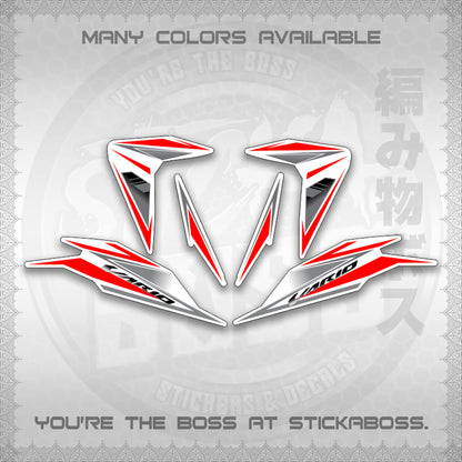 CLICK 125 V3 INDO CONCEPT ( FOR WHITE SLASH BLADE VARIO ) STICKER DECALS By STICKABOSS