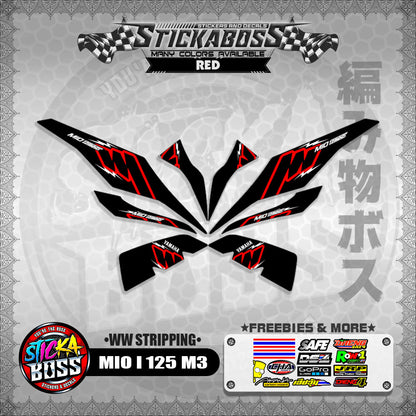 MIO I 125 M3 STICKER DECALS ( WW STRIPPING )【WITH FREEBIES】
