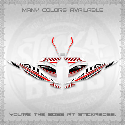 CLICK 125 V4 VARIO FOR WHITE DECALS (2026 VR0007 DESIGN) STICKER KITS By STICKABOSS