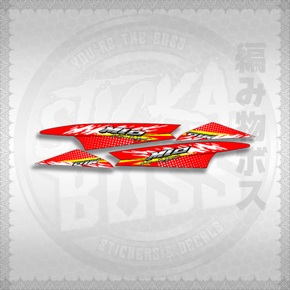 STICKER DECALS for MIO SPORTY / SMILE (MSPSSIMOCO) By STICKABOSS (SOFIE LAMINATED WATERPROOF)