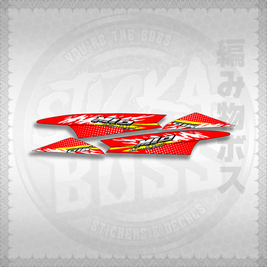 STICKER DECALS for MIO SPORTY / SMILE (MSPSSIMOCO) By STICKABOSS (SOFIE LAMINATED WATERPROOF)