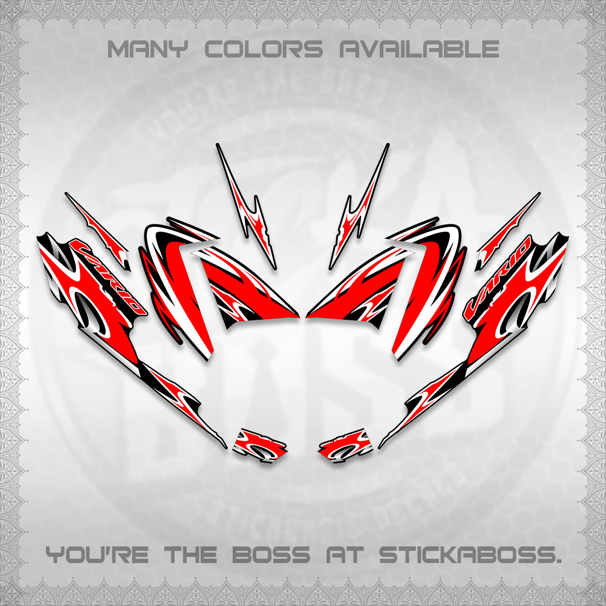 CLICK 125 V4 VARIO STRIPING DECALS (2026 NEW LED DESIGN) STICKER DECALS By STICKABOSS