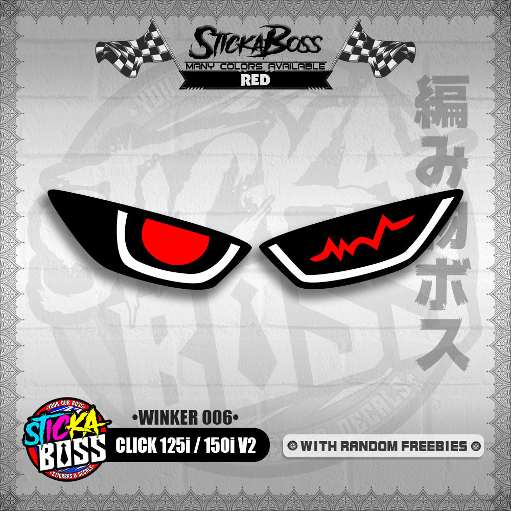 CLICK 125i / 150i V2 (WINKER 006) TRANSPARENT【WITH FREEBIES】