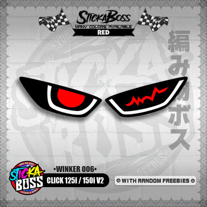 CLICK 125i / 150i V2 (WINKER 006) TRANSPARENT【WITH FREEBIES】