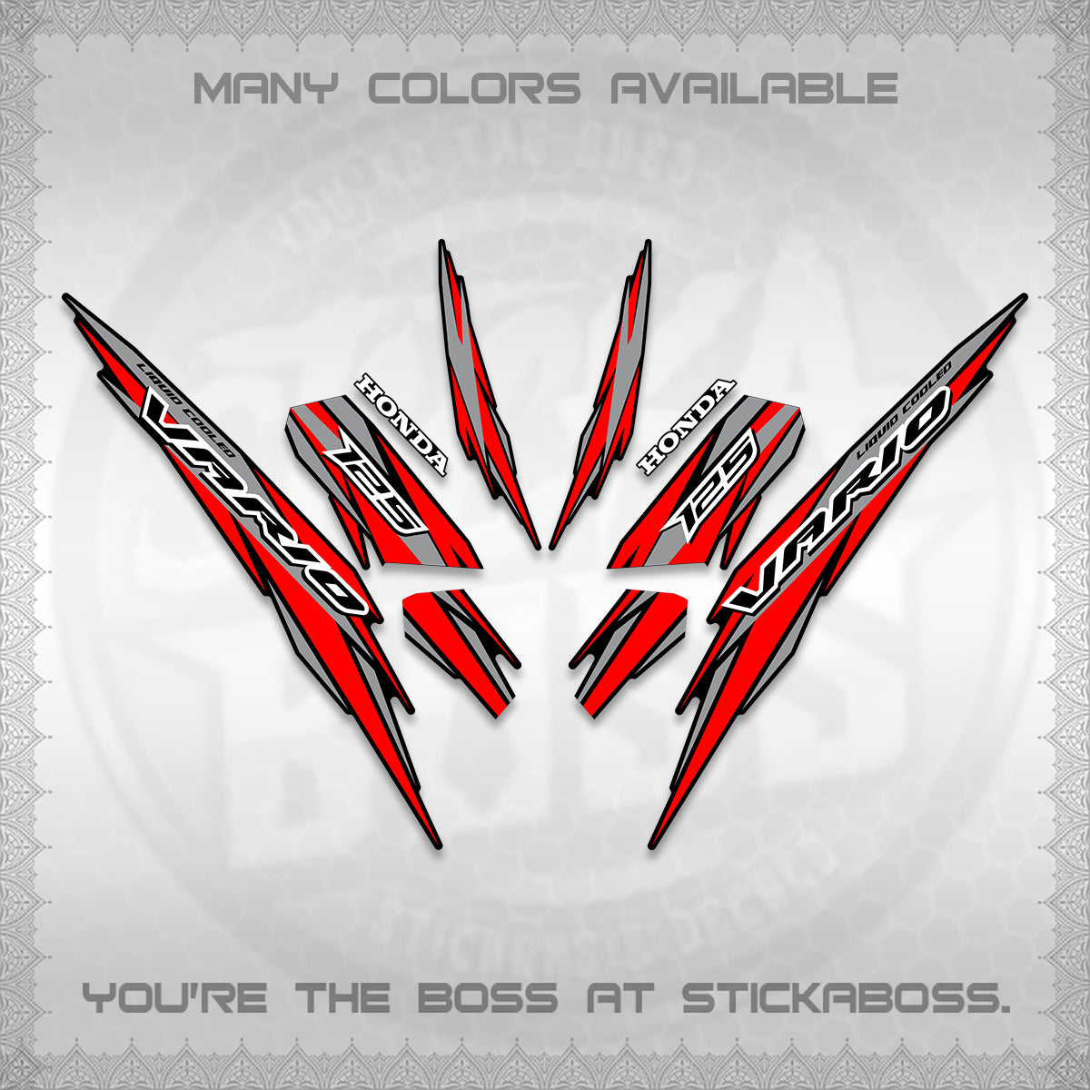 CLICK 125 V3 INDO DECALS (2024 SV 22-A1 STYLE) STICKER KITS By STICKABOSS