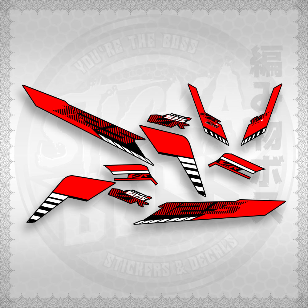 STICKER DECALS for CLICK 125 V3 (CV3VRSTDE) By STICKABOSS (SOFIE LAMINATED WATERPROOF)
