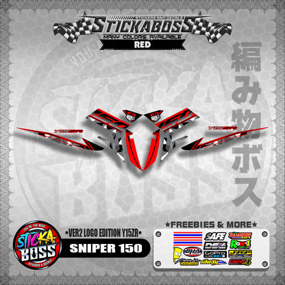 SNIPER 150 DECALS ( VER2 LOGO EDITION Y15ZR )【WITH FREEBIES】MALAYSIAN CONCEPT/ EXCITER 150